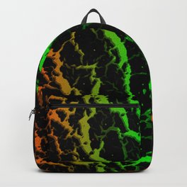 Cracked Space Lava - Orange/Green Backpack