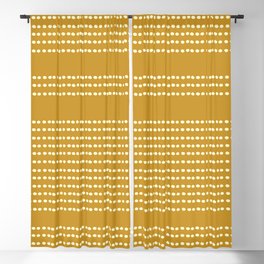 Spotted, African Pattern in Yellow Blackout Curtain