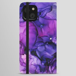 Violet Magenta Chrome - Abstract Ink iPhone Wallet Case