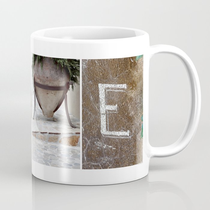 HOME photo letter art typography Coffee Mug