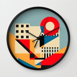 Dream Geometric City Wall Clock