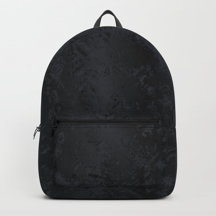 Blac And Tan Abstract Metal Background Backpack