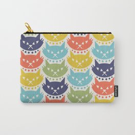 Retro Mid Century Modern Cat Pattern Carry-All Pouch