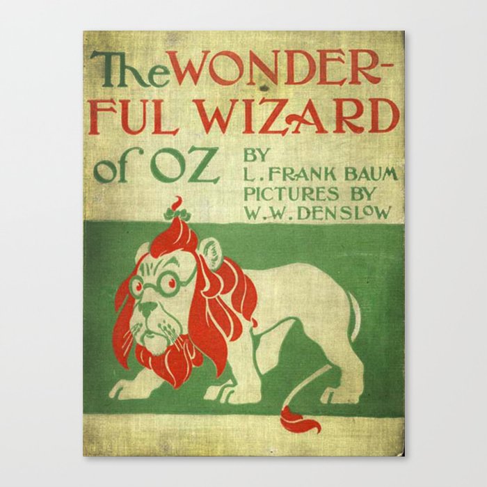 Vintage Oz Book Cover Art Canvas Print