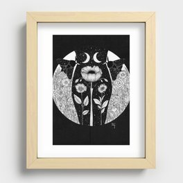 "I am my wild nature" Recessed Framed Print