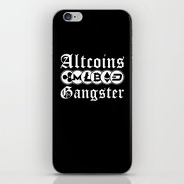 Altcoins Gangster Cryptocurrency Coin Gift iPhone Skin