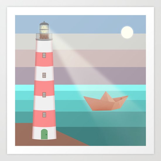 YOU ARE NOT ALONE (Origami) Art Print