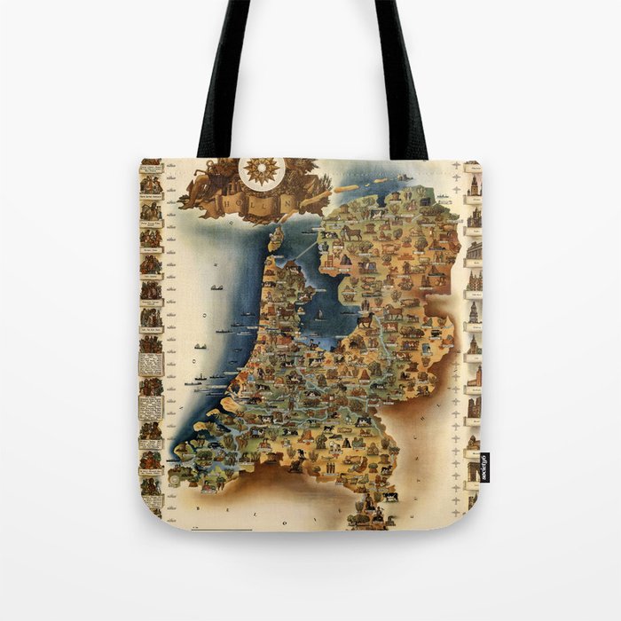 Map of Holland Tote Bag