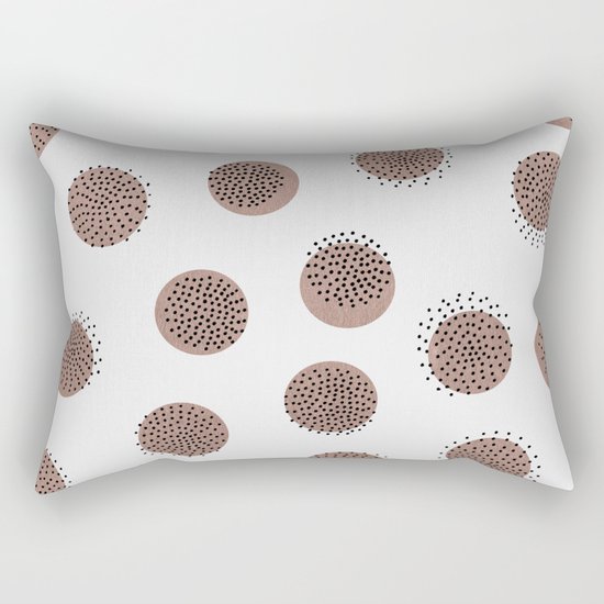 Dots over Dots Rectangular Pillow
