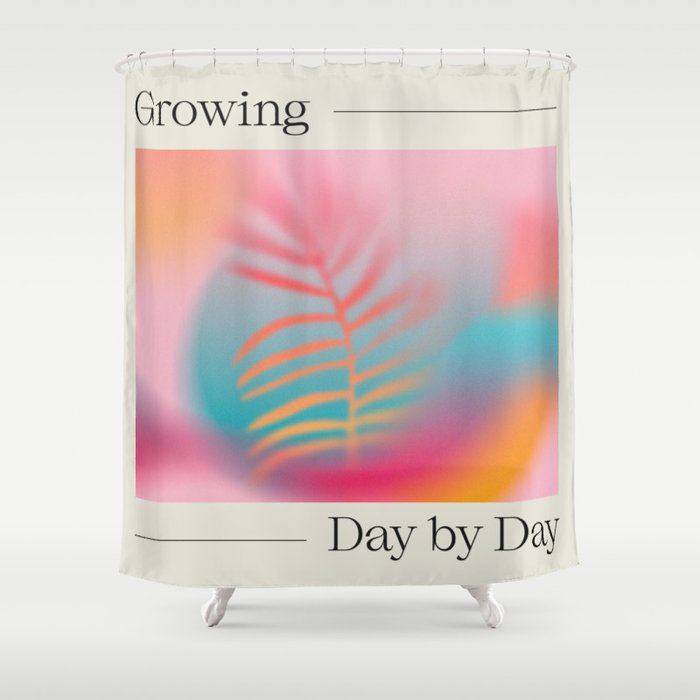 Growing, Day by Day Shower Curtain