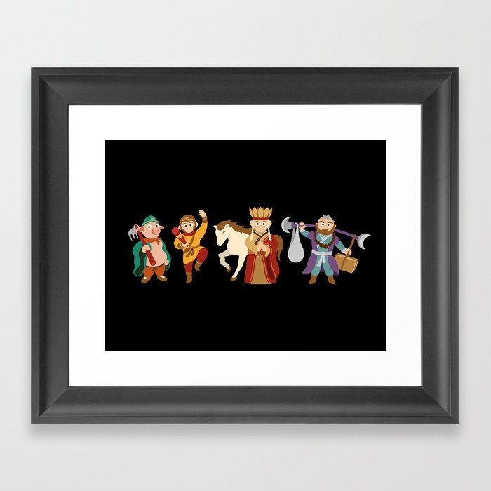 Journey To The West - the guardians Framed Art Print