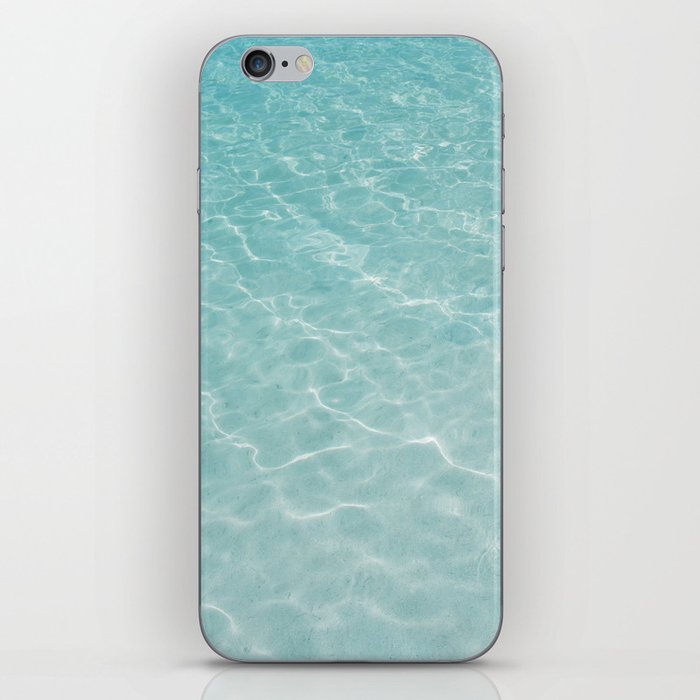 Crystal Clear Soft Turquoise Ocean Dream #1 #wall #art #society6 iPhone Skin
