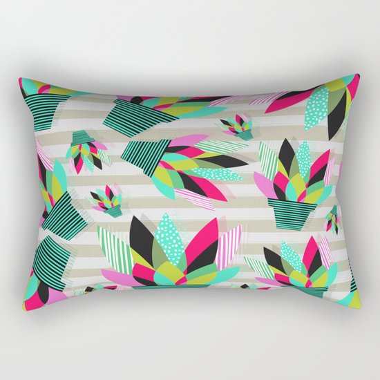 Joyful Plants II Rectangular Pillow