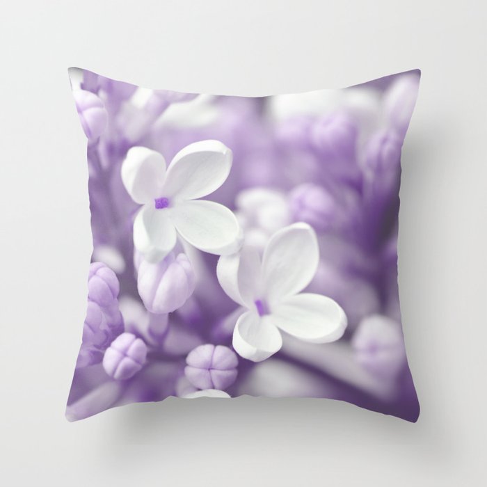 Lilac 167 Throw Pillow