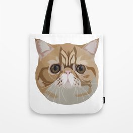 Exotic Short Hair Cat Illustration Art  Tote Bag