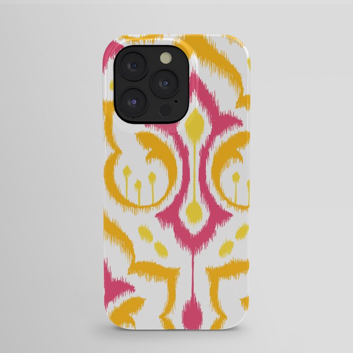 Ikat Damask - Berry Brights iPhone Case