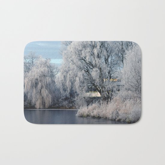 Winter Wonderland Netherlands #1 Bath Mat