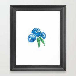 Why So Blueberry? Framed Art Print