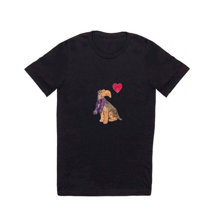 Watercolour Airedale Terrier T Shirt