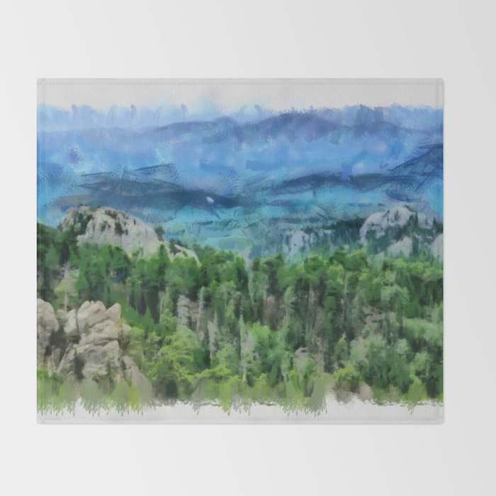 Black Hills Of South Dakota Throw Blanket By So Orex Official Society6