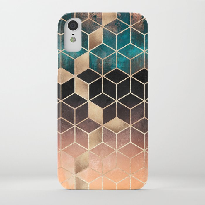 ombre dream cubes iphone case