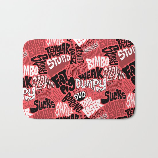 Trump's insults Bath Mat