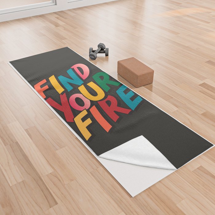 Find Your Fire 2 Yoga Towel