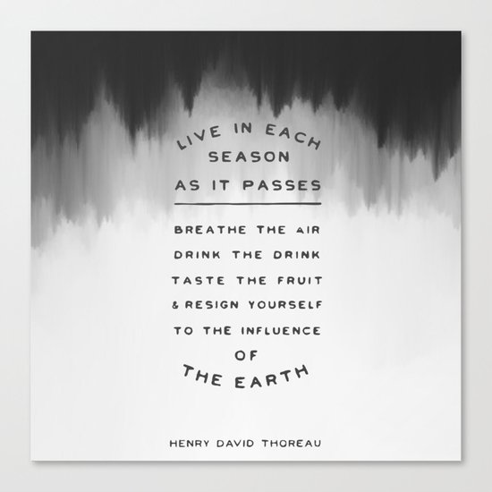 Live in each season Canvas Print