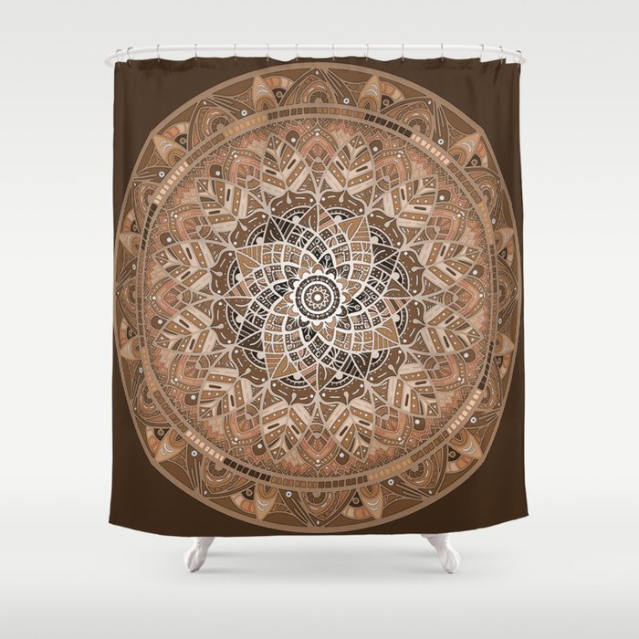Terra Mandala Shower Curtain
