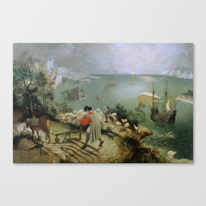 Pieter Bruegel the Elder - Landscape with the Fall of Icarus Canvas Print