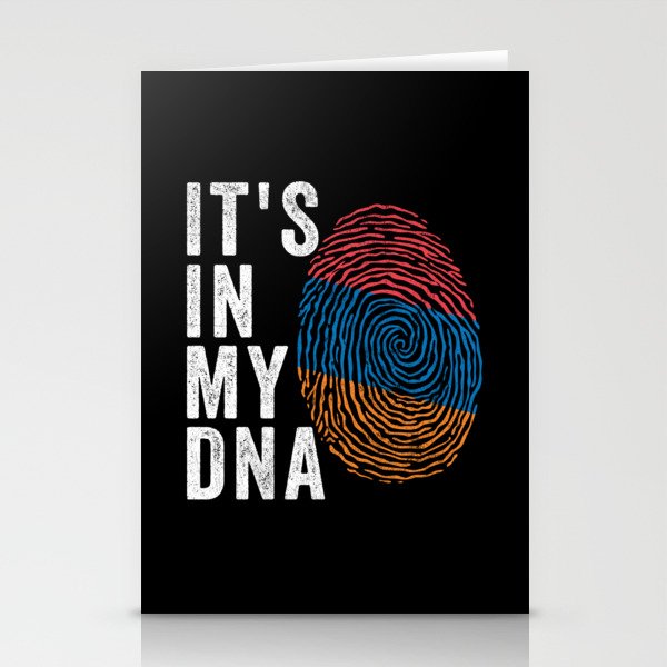 It's In My DNA - Armenia Flag Stationery Cards