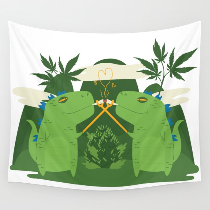 Jurassic Weed Wall Tapestry