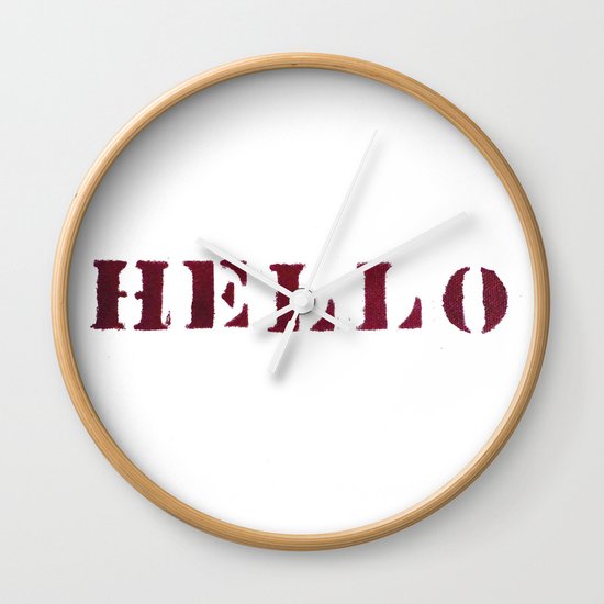 Hello You Wall Clock