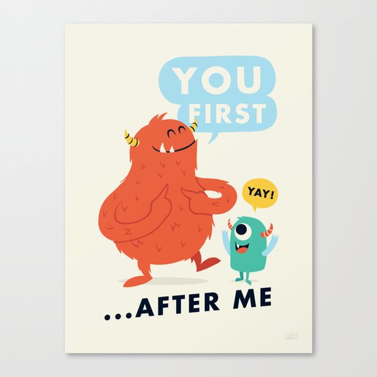 Manners Canvas Print