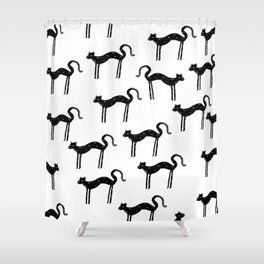 Slinky Panther Shower Curtain