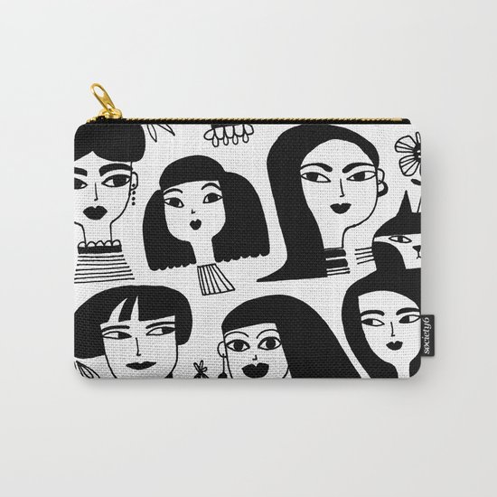 GIRLS AND ONE CAT Carry-All Pouch