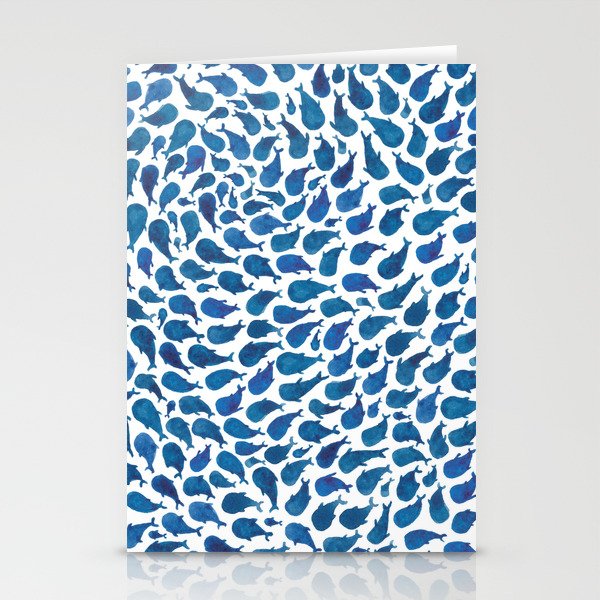 Blue Whales Stationery Cards