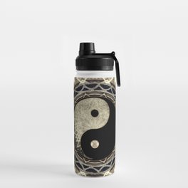 Yin Yang Geometry Mandala V1 Water Bottle
