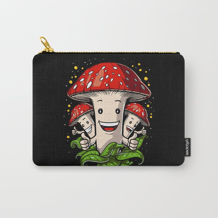 Magic Mushrooms Psychedelic Psilocybin Shrooms Carry-All Pouch