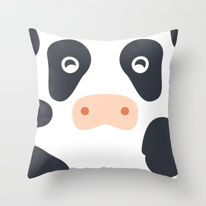 Cow Cow Throw Pillow