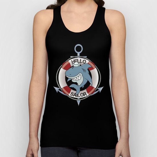 Hello sailor! Unisex Tank Top