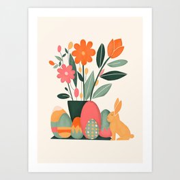 Cute Easter  Art Print