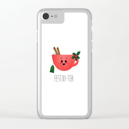 Festivi-tea Clear iPhone Case
