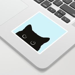 Black cat I Sticker
