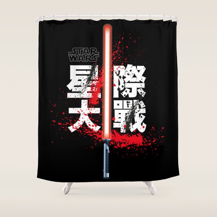 Blood Spatter Starwars Shower Curtain By Paperplanecreative Society6