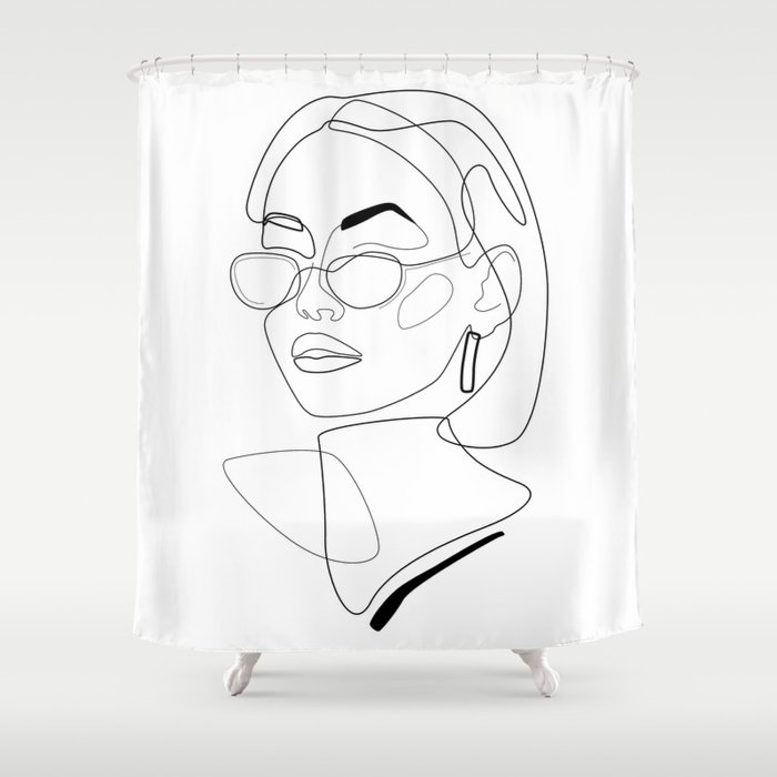 Shower Curtain By Explicit Design, 90s Cartoon Shower Curtain