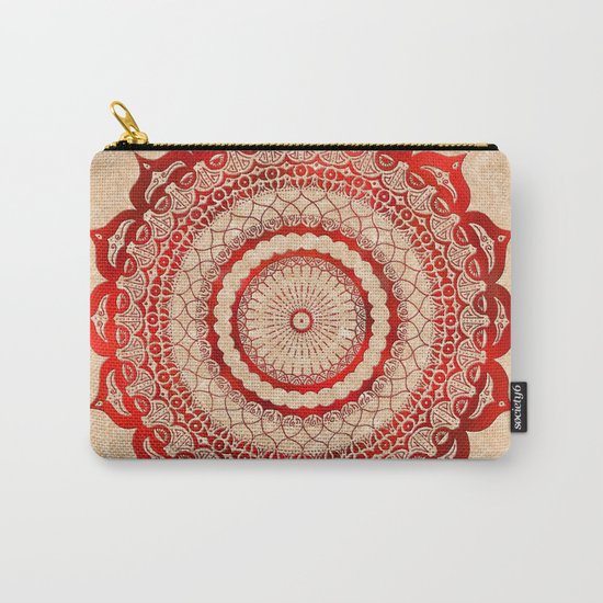 omulyána red gallery mandala Carry-All Pouch