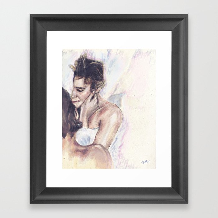 Baby Come Lie with Me Framed Art Print