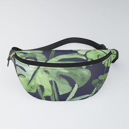 Delicate Monstera Blue #society6 Fanny Pack