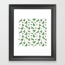 Holiday Sea Turtles Framed Art Print